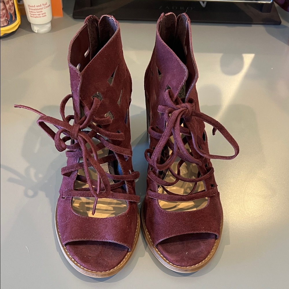 Vince Camuto Lace Up Heeled Sandal
